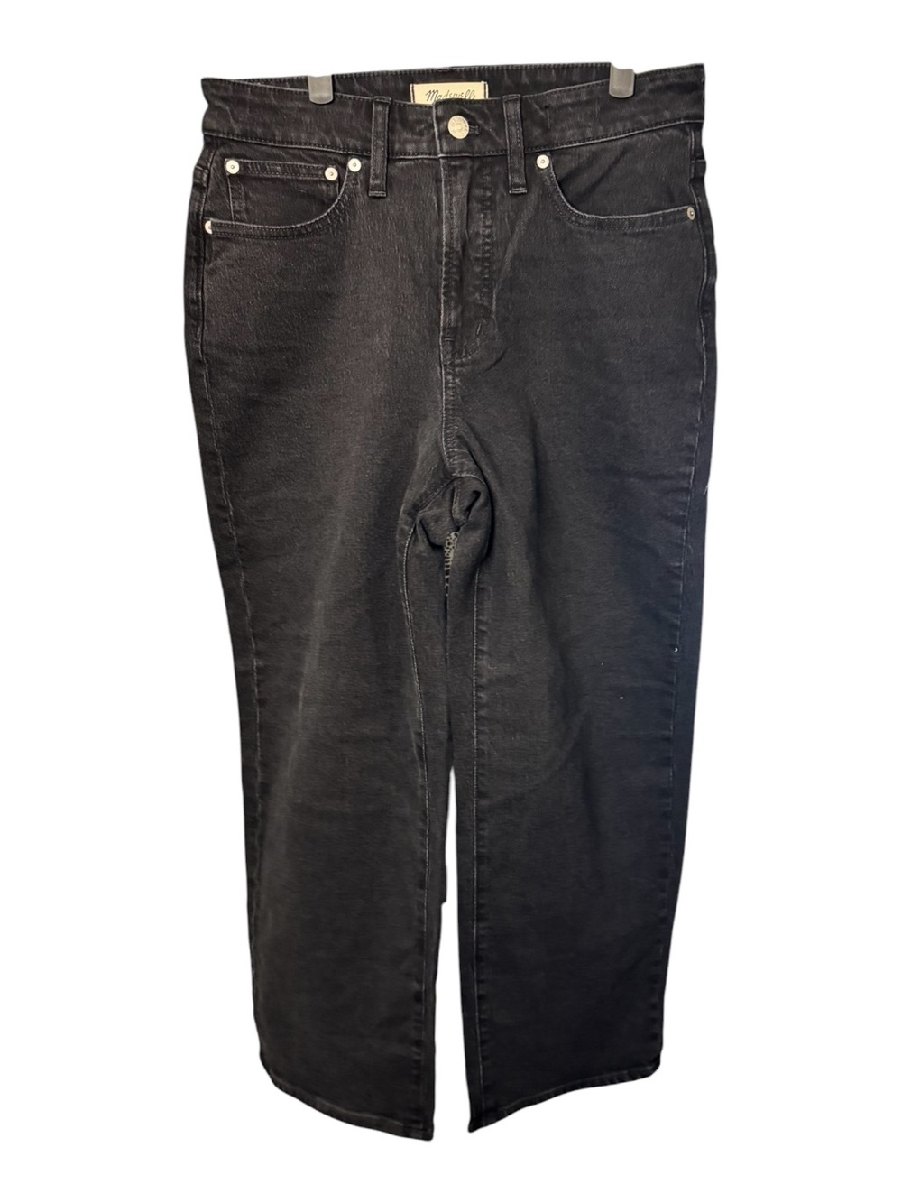 Madewell | The Curvy Perfect Vintage Wide Leg Jean - High Rise -Washed Black NWT - Picture 2 of 9
